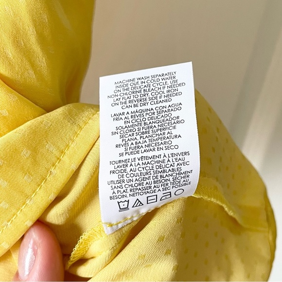 🎃CAbi Yellow French Dot Halter Neck Tank Top Medium - Picture 15 of 15